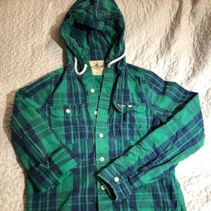 Men’s Hollister Hooded Button Up